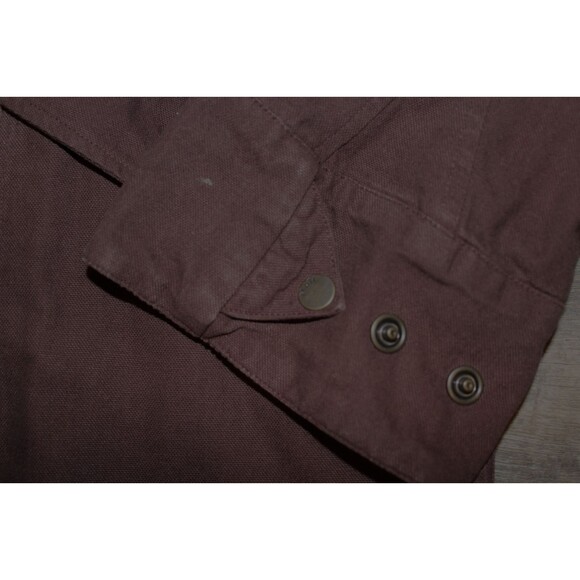 NWT MATE THE LABEL WOMEN'S COTTON CANVAS CHORE JACKET BROWN $220 - Picture 5 of 9